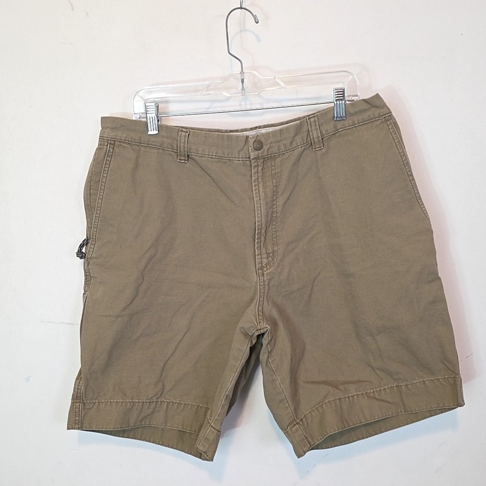 Columbia Khaki Hiking Shorts Mens 38 Outdoor Utility Cargo Casual Cotton